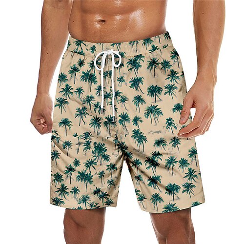 

Men's Swim Trunks Swim Shorts Quick Dry Board Shorts Bathing Suit with Pockets Drawstring Swimming Surfing Beach Water Sports Tropical Printed Spring Summer