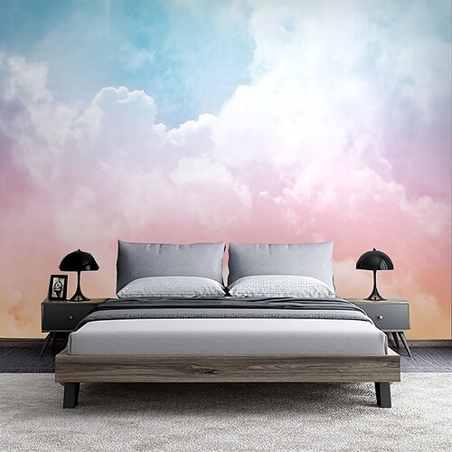 

Abstract Marble Wallpaper Mural Colorful Cloud Wall Covering Sticker Peel and Stick Removable PVC/Vinyl Material Self Adhesive/Adhesive Required Wall Decor for Living Room, Kitchen, Bathroom