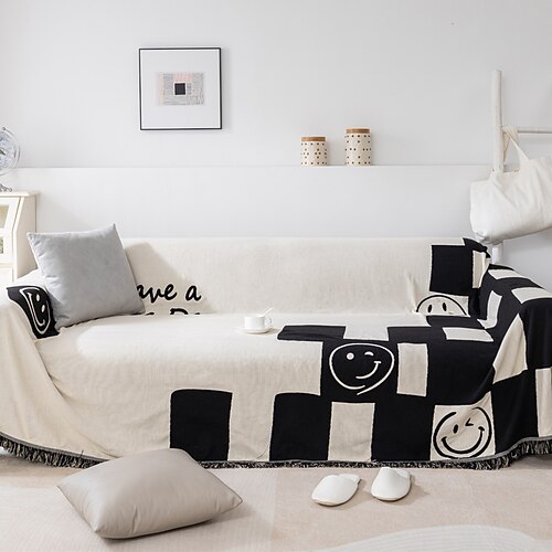 

Sofa Cover Sofa Blanket Knitted Blanket Couch Cover Couch Protector Sofa Throw Cover Washable for Armchair/Loveseat/3 Seater/4 Seater/L Shape Sofa
