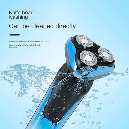 

Men's Shaver Wet Dry Electric Display Beard Trimmer Fast Charging Electric Shaver Shaving Machine Hair Clipper