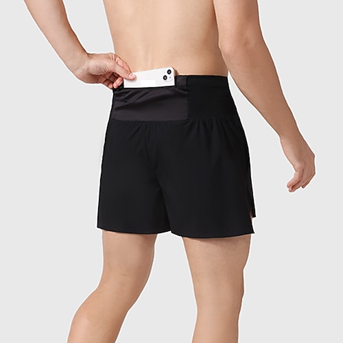 

Men's Running Shorts Athletic Shorts Drawstring Back Pocket Bottoms Athletic Breathable Quick Dry Moisture Wicking Fitness Running Jogging Sportswear Activewear Color Block Black Dark Navy Red