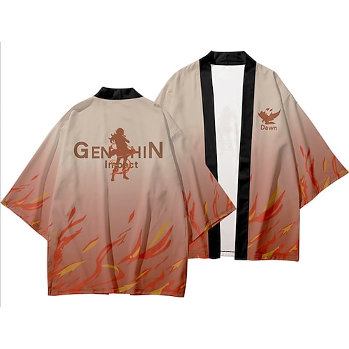 

Inspired by Genshin Impact Hutao Raiden Shogun Anime Cartoon Polyster Anime Classic Street Style Top For Men's / Women's / Couple's