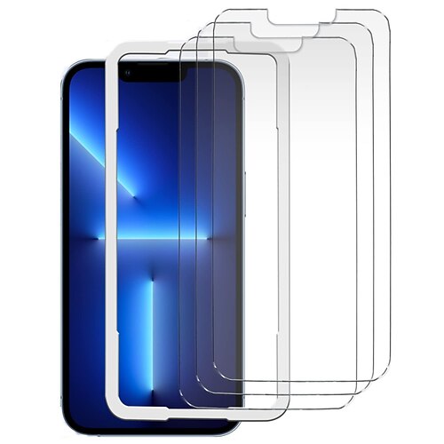 

[3 Pack] Phone Screen Protector For Apple iPhone 13 Pro Max Front Screen Protector Tempered Glass High Definition (HD) 9H Hardness Scratch Proof Phone Accessory