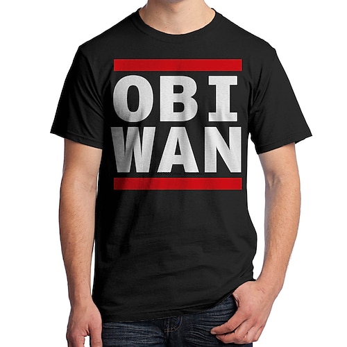 

Inspired by Obi-Wan Kenobi Jedi Knight T-shirt TV & Movie Back To School Anime Classic Street Style T-shirt For Men's Women's Unisex Adults' Hot Stamping 100% Polyester