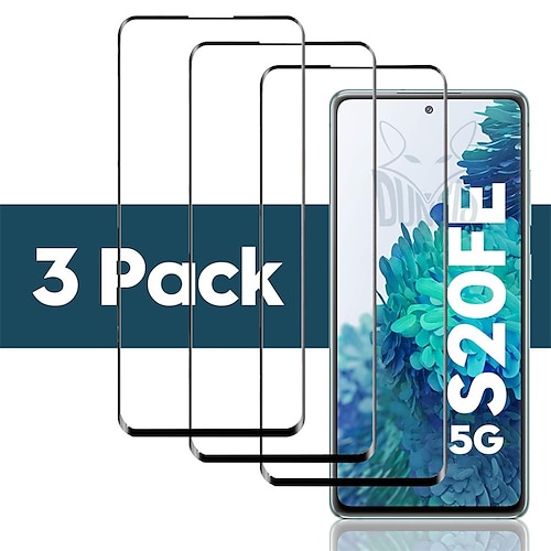 

[3 Pack] Phone Screen Protector For Samsung S22 Ultra Plus S21 FE S20 Tempered Glass High Definition (HD) 9H Hardness Scratch Proof Phone Accessory