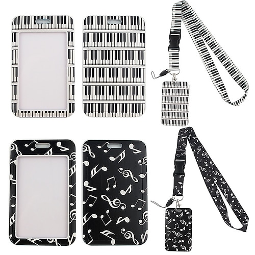 

ID Card Holder Polyester Name Card Holder Waterproof Professional Multi for Women Men