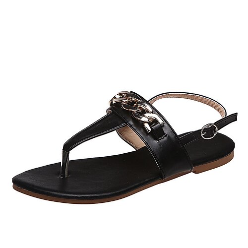 

Foreign Trade Large Size Amazon New Tassel Flat Heel Women's Sandals Fashion Metal Toe Buckle Strap Flat Sandals Women's