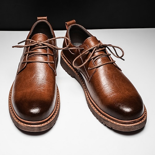 

Per uomo Oxford Scarpe scozzesi stile britannico Informale Formale Giornaliero Ufficio e carriera Di pelle Nero Marrone Autunno Primavera