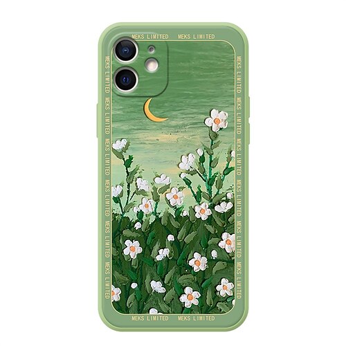 

Phone Case For Apple Classic Series iPhone 12 Pro Max 11 SE 2022 X XR XS Max Bumper Frame Full Body Protective Dustproof Flower TPU