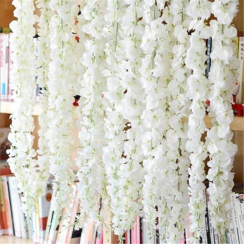 

140CM White Wisteria Wedding Decoration Home Decoration