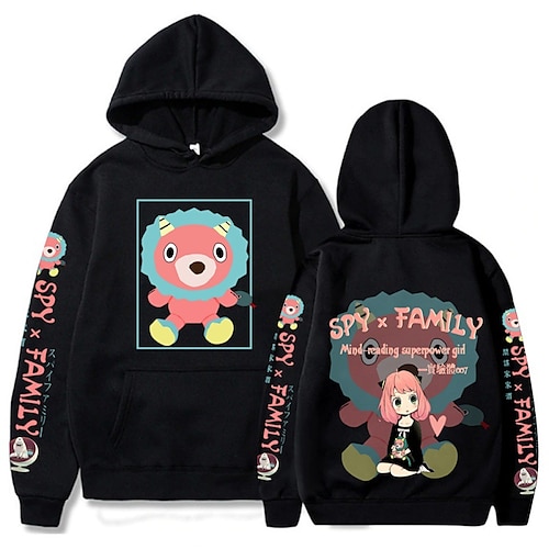 

Inspired by Anya Forger Hoodie Cartoon Manga Anime Graphic Street Style Hoodie For Men's Women's Unisex Adults' Hot Stamping 100% Polyester