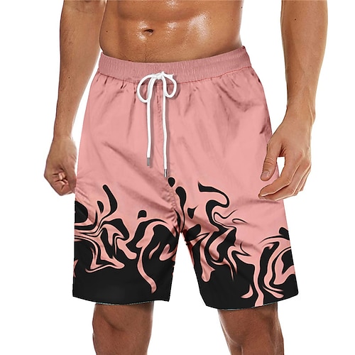 

Men's Swim Trunks Swim Shorts Quick Dry Board Shorts Bathing Suit with Pockets Drawstring Swimming Surfing Beach Water Sports Gradient Printed Spring Summer