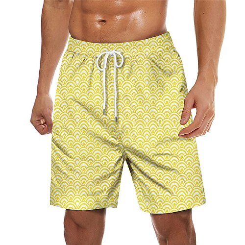 

Men's Swim Trunks Swim Shorts Quick Dry Board Shorts Bathing Suit with Pockets Drawstring Swimming Surfing Beach Water Sports Printed Spring Summer