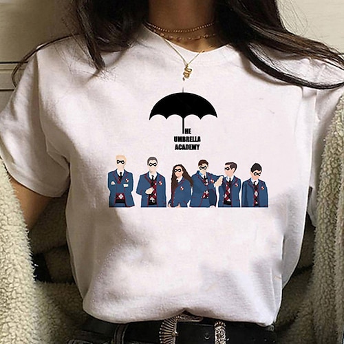 

Inspired by The Umbrella Academy Season 3 TV Series T-shirt TV & Movie Back To School Anime Classic Street Style T-shirt For Men's Women's Unisex Adults' Hot Stamping 100% Polyester