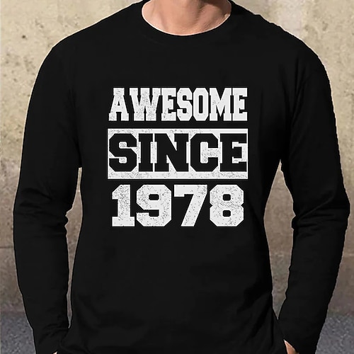 

Men's Unisex T shirt Tee Hot Stamping Letter V Neck Street Casual Print Long Sleeve Tops Designer Simple Basic Casual Black Navy Blue