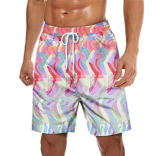 

Men's Swim Trunks Swim Shorts Quick Dry Board Shorts Bathing Suit with Pockets Drawstring Swimming Surfing Beach Water Sports Printed Spring Summer