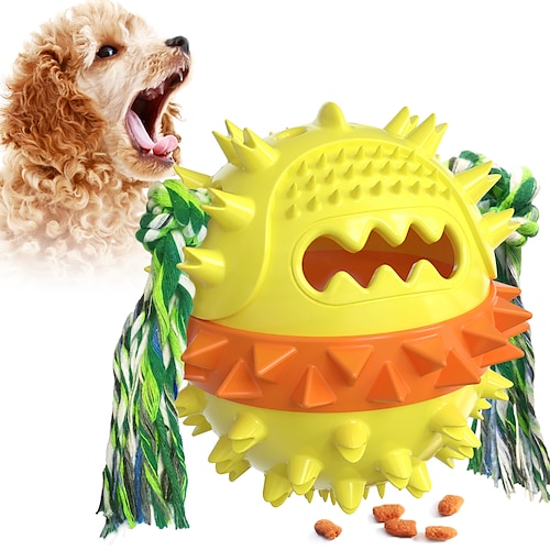 

Pet Dog Toy Interactive Rubber Balls for Small Large Dogs Puppy Cat Chewing Toys Pet Tooth Cleaning Indestructible Dog Food Ball