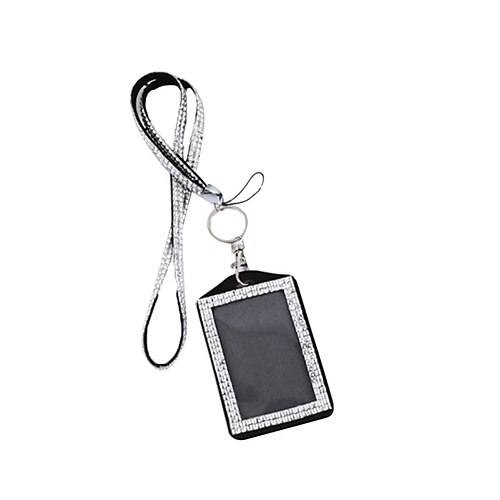 

ID Card Holder PU Leather Name Card Holder Professional Multi Lanyards for ID Badges for Women Men