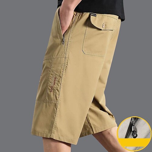 

Men's Cargo Shorts Tactical Cargo Shorts Hiking Shorts Military Summer Outdoor Regular Fit Ripstop Breathable Quick Dry Lightweight Capri Pants Bottoms ArmyGreen khaki Hunting Fishing Climbing XL 2XL