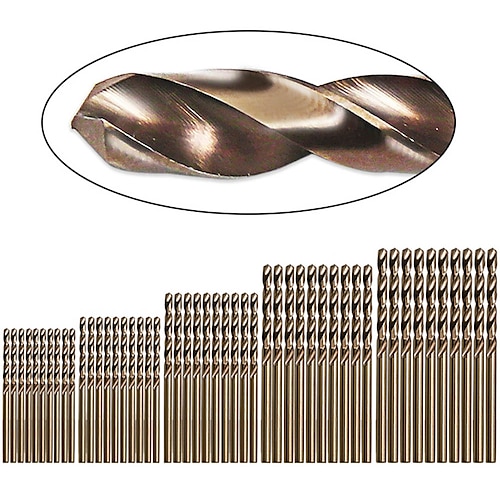 

50pcs/Set Cobalt M35 Drill Bit Twist Stainless Steel Special Drill High Speed Steel Metal Hole Drill Bit 1mm-3mm