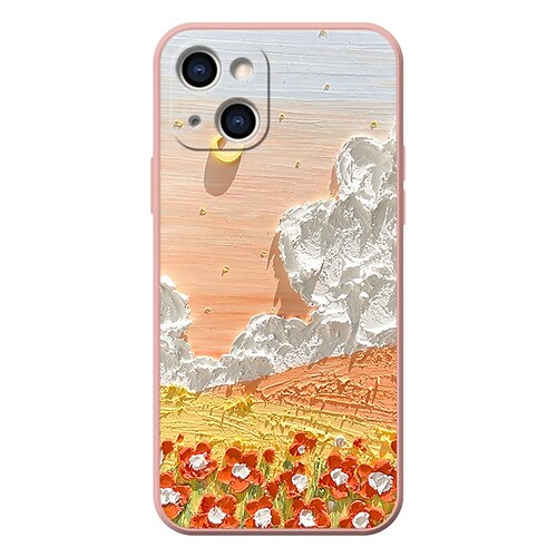 

Phone Case For Apple Classic Series iPhone 13 Pro Max 12 Mini 11 X XR XS Max 8 7 Bumper Frame Full Body Protective Dustproof Flower TPU