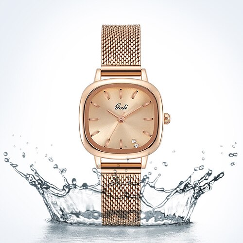 

Quartz Watch for Women Analog Quartz Stylish Luxury Fashion Creative Stainless Steel Stainless Steel Creative / One Year