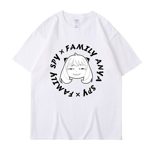 

Inspired by Spy x Family Spy Family Anya Forger T-shirt Cartoon 100% Polyester Anime Graphic Street Style T-shirt For Men's / Women's / Couple's
