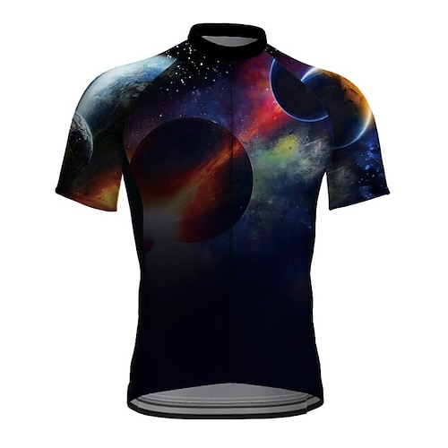 

21Grams Men's Cycling Jersey Short Sleeve Bike Jacket Tracksuit Jersey with 3 Rear Pockets Mountain Bike MTB Road Bike Cycling Cycling Breathable Quick Dry Reflective Strips Black Graphic Animal