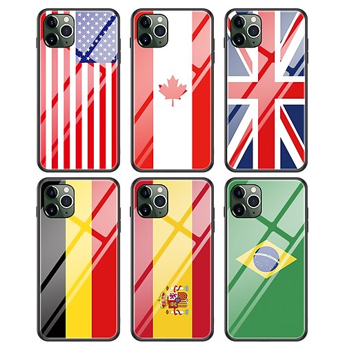 

Phone Case For Apple Classic Series iPhone 13 Pro Max 12 11 SE 2022 X XR XS Max 8 7 Bumper Frame Full Body Protective Soft Edges Solid Colored TPU Tempered Glass