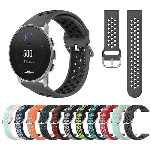 

1 pc Smart Watch Band Compatible with Suunto Suunto 9 Peak Smartwatch Strap Waterproof Breathable Adjustable Fit Sport Band Replacement Wristband