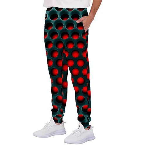

Kids Boys Pants Red Graphic Patterned Fall Spring 3D Print Street 3-12 Years