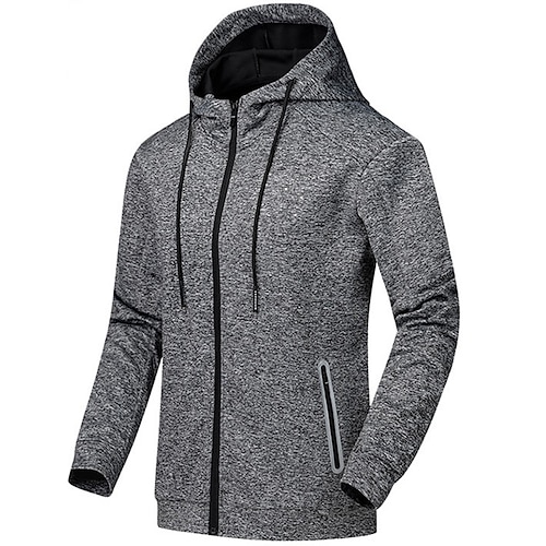 

Men's Jacket Regular Zipper Pocket Coat Black Blue Gray Red Sporty Daily Spring Zipper Turndown Regular Fit L XL 2XL 3XL 4XL 5XL / Long Sleeve / Cotton