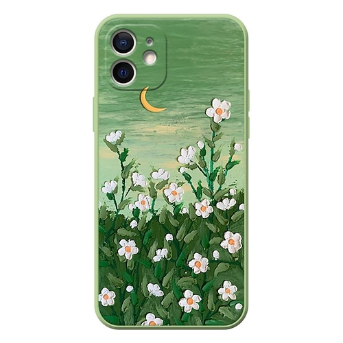 

Phone Case For Apple Classic Series iPhone 13 Pro Max 12 Mini 11 X XR XS Max 8 7 Bumper Frame Full Body Protective Dustproof Flower TPU