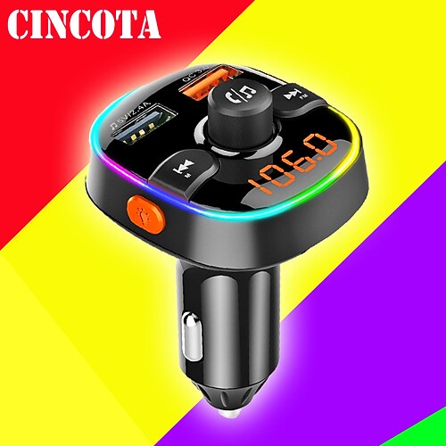 

BC52L Bluetooth Car Kit Car Handsfree Bluetooth Multi-Output MP3 FM Transmitters Charger Kit Car