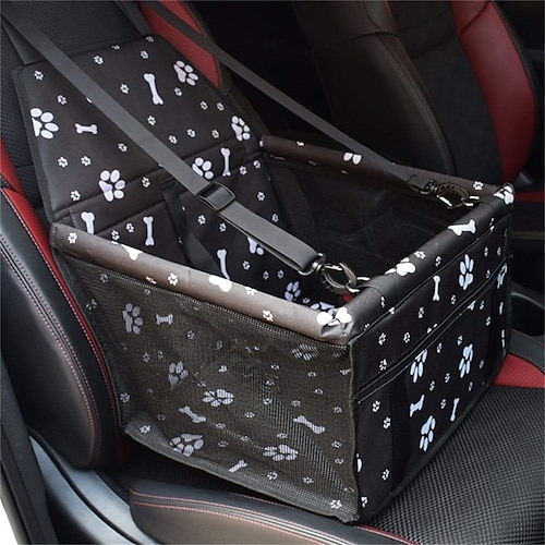 

Pet Dog Car Booster Seat Carrier Portable Foldable Carrier with Seat Belt for Dog Cat up to 30lbs