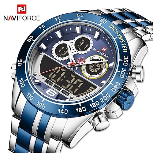 

NAVIFORCE Quartz Watch for Men Analog Quartz Stylish Stylish Waterproof Alloy Stainless Steel Fashion