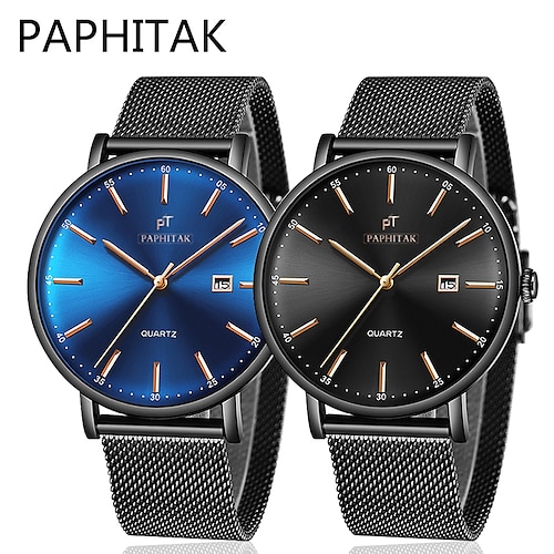 

Fashion Stainless Steel Date Quartz Watch Men Mens Analog Calendar Alloy Wristwatches Business watch