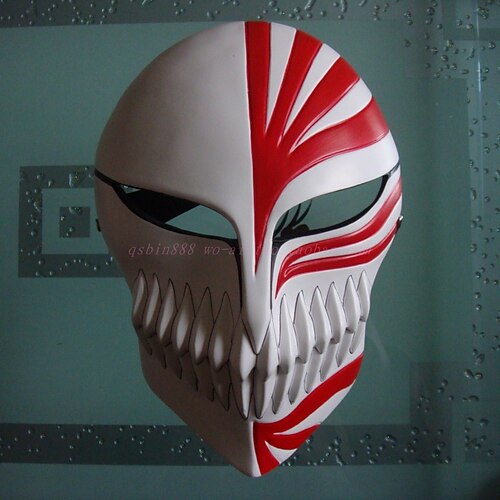 

Ichigo Mask Adults' Horror Men's Black / Black / Red Resin Cosplay Accessories Masquerade Costumes / Women's