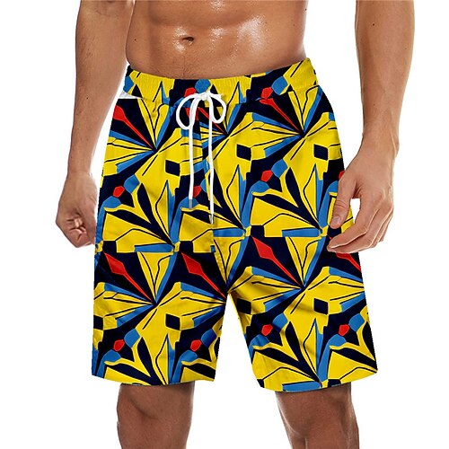 

Men's Swim Trunks Swim Shorts Quick Dry Board Shorts Bathing Suit with Pockets Drawstring Swimming Surfing Beach Water Sports Printed Spring Summer
