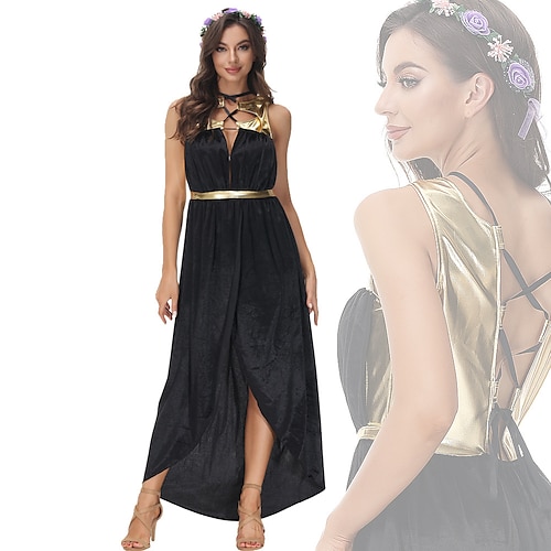 

Venus Greek Goddesses Retro Vintage Ancient Greek Ancient Rome Greece Dress Cosplay Costume Outfits Women's Costume Vintage Cosplay Party Dress Halloween