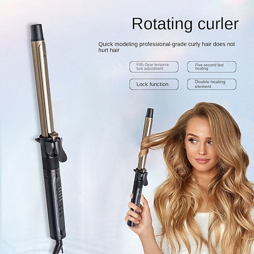 

Real Electric Professional Ceramic Hair Curler Lcd Curling Iron Roller Curls Wand Waver Fashion Styling Tools