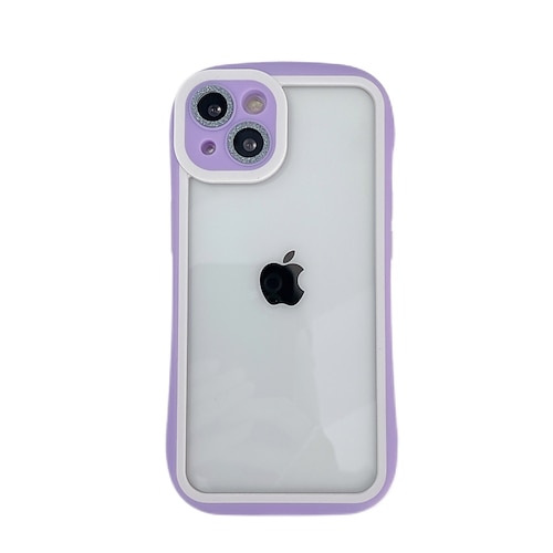

Phone Case For Apple Back Cover Classic Series iPhone 13 Pro Max 12 11 Bumper Frame Soft Edges Non-Yellowing Transparent Solid Colored TPU PC