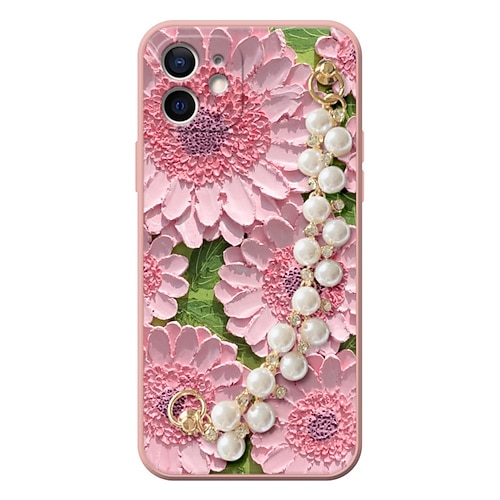 

Phone Case For Apple Classic Series iPhone 13 Pro Max 12 Mini 11 X XR XS Max 8 7 Bumper Frame Full Body Protective Dustproof Flower Silica Gel