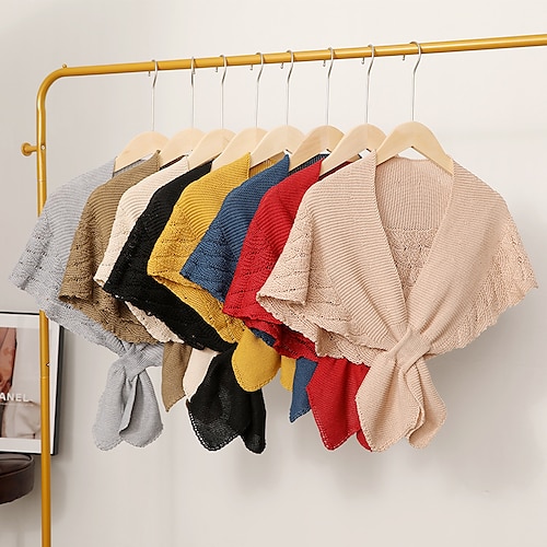 

New KnittedLace Fake Collar Blouse Vintage Detachable Casual Shawl For T-shirt Hoodie Shirt Suit Warm Windproof Scarf