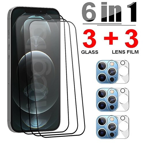 

[11Pack] [22Pack] [33Pack] Phone Screen Protector Camera Lens Protector For Apple iPhone 14 Pro Max 14 Plus 13 12 11 Pro Max Mini SE Tempered Glass High Definition (HD) 9H Hardness 3D Touch