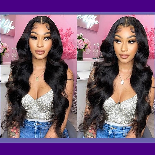 

Body Wave 13x6 Lace Front Human Hair Wig for Black Women Pre Plucked Brazilian 26 Inch Loose Wave Hd Lace Frontal Wigs