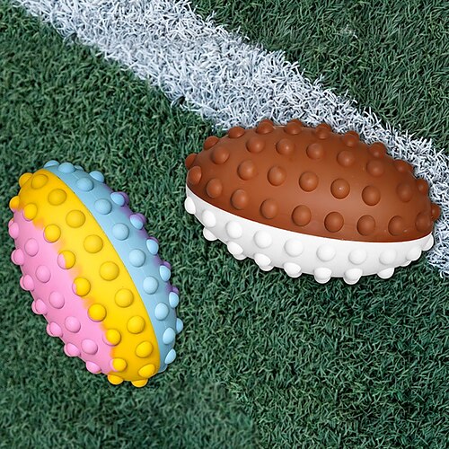 

3D Anti-rat Pioneer Football Spherical Silica gel Pressure Relief Toy puzzle And Decompression Bubble
