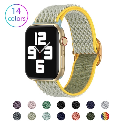 

1PC Smart Watch Band Compatible with Apple iWatch Series 8 7 6 5 4 3 2 1 SE Sport Band for iWatch Smartwatch Strap Wristband Nylon Adjustable Breathable Braided