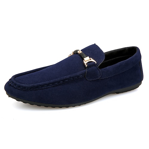 

Men's Loafers & Slip-Ons Moccasin Comfort Loafers Comfort Shoes Casual British Daily Office & Career Synthetics Black Red Blue Fall Spring