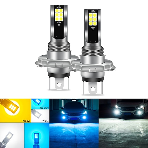 

2Pcs H8 H11 LED Bulb 9005 HB3 9006 HB4 Led Lamp Super Bright Car Fog Lights Day Driving Running Light 12V White